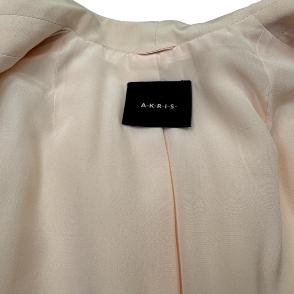AKRIS Blush Pink 100% Silk Blazer - Picture 5 of 15
